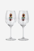 Stacked Grapes Wine Glass Set