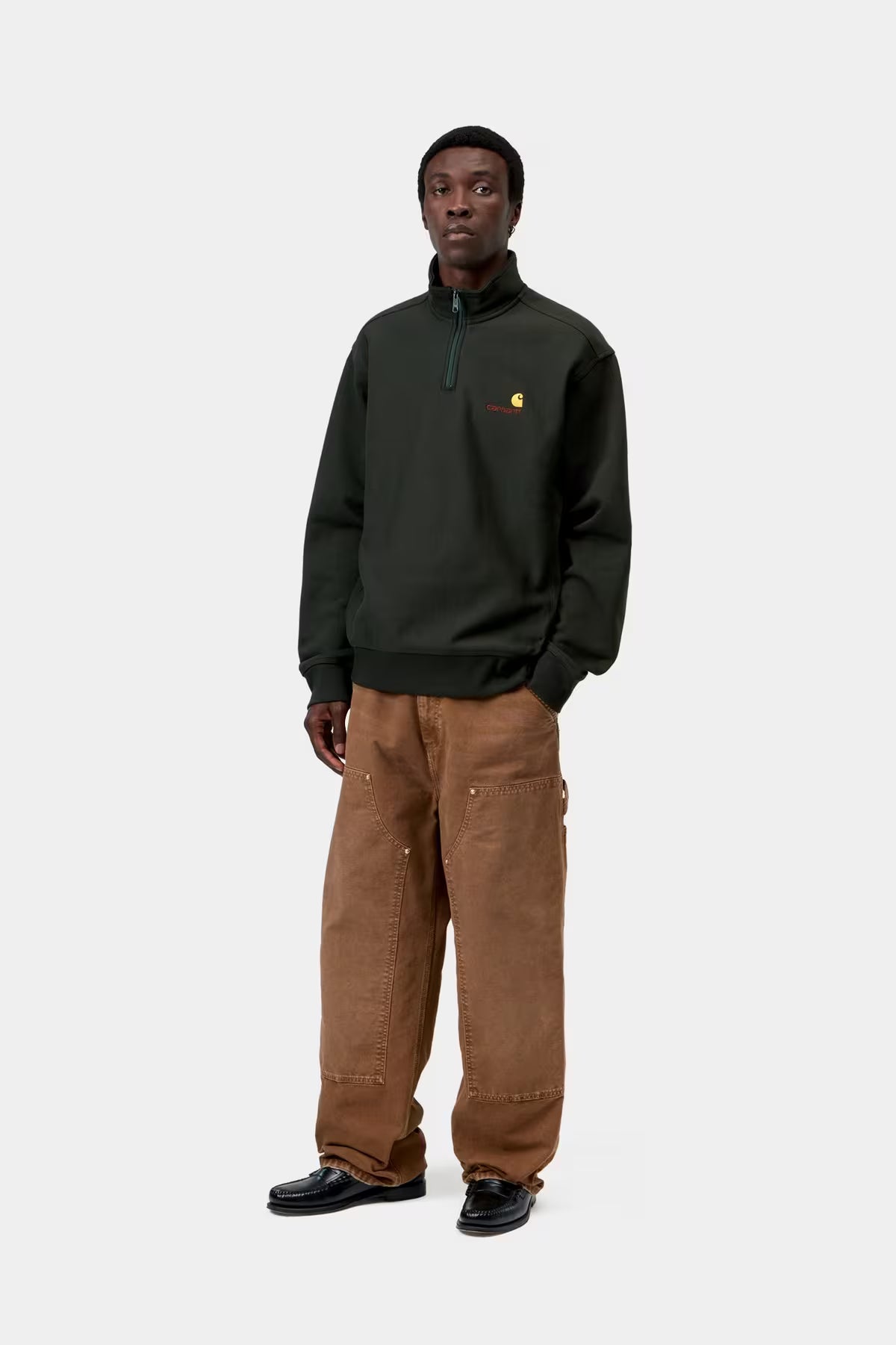 Half Zip American Script Sweatshirt